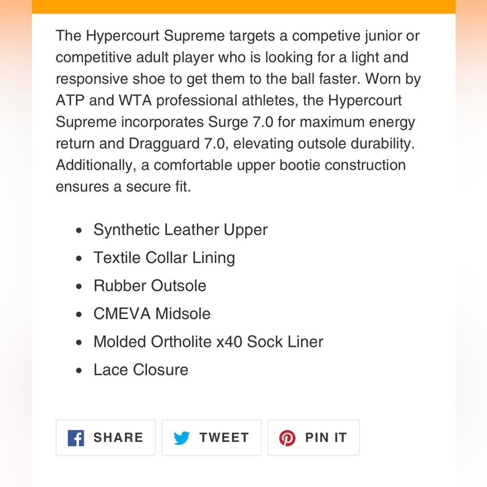 K-Swiss NWOT Hypercourt Supreme tennis shoe  (96615-969-M) size 6 pink And white - Picture 4 of 10